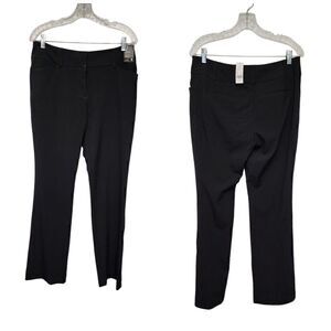 7th Avenue Modern Fit Barely Bootcut Black Dress Pants  Size 8